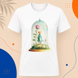 Pánské tričko - Růže v kupoli - Malý princ - Le petit prince
